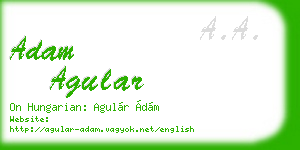 adam agular business card